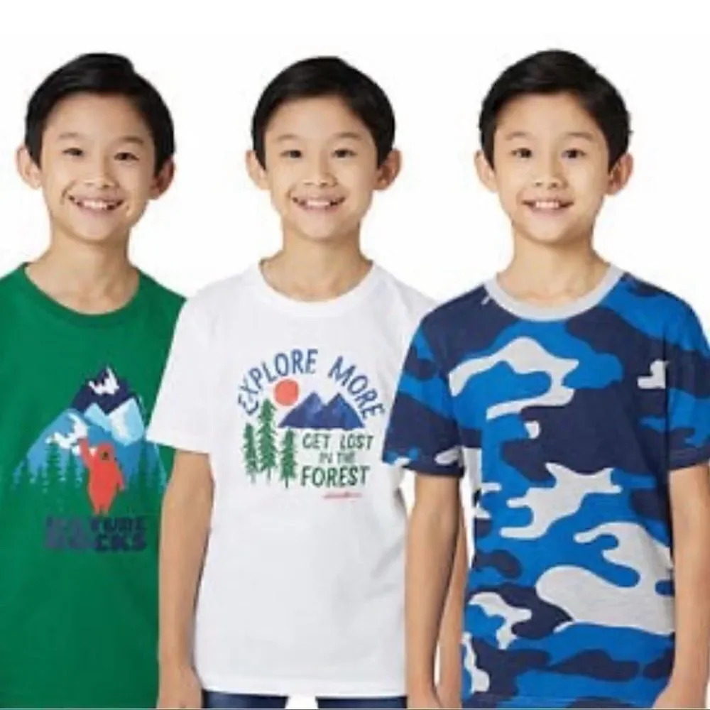 Eddie Bauer 3 pack youth graphic tees size M (10/12)